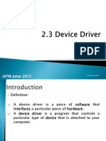 2.3 Device Driver