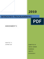 Windows Programming: Assignment 3