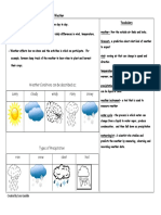 Grade 2 Study Guide - Science - SOL 2.6 Weather Vocabulary