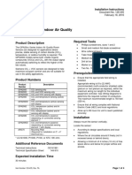 QPA20xx Series Indoor Air Quality Room Sensors: Product Description Required Tools