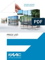 FAAC Product CatalogPrice List 2012 PDF