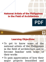 4 National Artists of The Philippines in The Field of Architecture