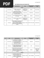 Non Traditional Security Calendar 2019 As of August 2019 Clean