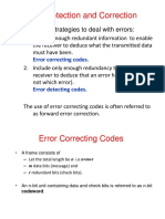 Error Detection and Correction