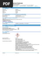 Calcium Carbonate: Safety Data Sheet