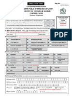 Application Form PWD Central Cadre