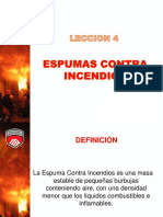 Lección 4 Espumas Contra Incendios