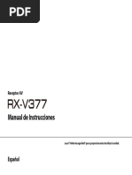 Yamaha RX-V377 Manual Español