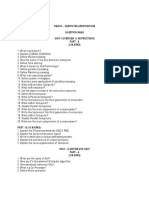 Cs6303 - Computer Architecture Question Bank Unit-I Overview & Instructions Part - A (2 MARKS)