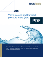 Tutorial: Valve Closure and Transient Pressure Wave (Part 1)