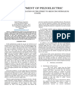 Development of Piezoelectric: (Piezoelectric Utilization On The Street To Reducing Petroleum Usage)