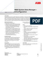 CHP170 - SDM600 System Data Management - Operation & Configuration