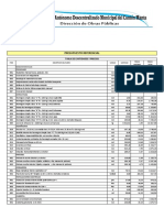 Presupuesto Referencial: Tabla de Cantidades Y Precios