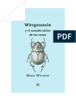 Mike Wilson, Wittgenstein y El Sentido Tácito de Las Cosas