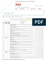 GATE 2019 Online Test Series Schedule, Time Table CS-MADE EASY PDF