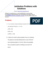 Normal Distribution Problems With Solutions