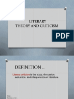 Introduction Literary Theories and Criticisms