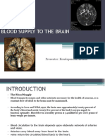 Blood Supply To The Brain: Presenter: Kondapaneni Anusha