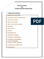 Rev - 10 - Ms - Installation of Lighting Control Panel