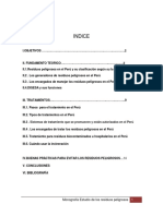 Monografía Final de Residuos Peligrosos y Sus Tratamientos en El Perú