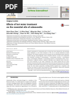 Effects of Hot Water Treatment On The Essential Oils of Calamondin