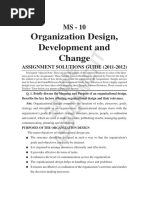 Organization Design, Development and Change: M E N T