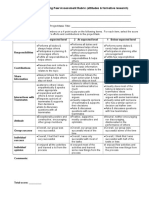 Cooperative Learning Peer Assessment Rubric