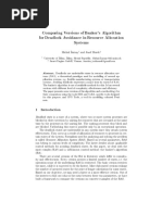 Comparing Versions of Banker's Algorithm For Deadlock Avoidance in Resource Allocation Systems