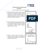 Pauta de Ejercicios para Mejorar Postura en Escolares