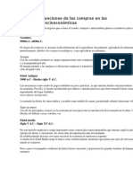 Evolución y Funciones de Las Compras en Las Estructuras Socioeconómicas