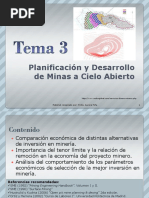 TEMA 3 Planificación y Desarrollo de Minas A Cielo Abierto