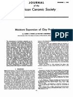 American Ceramic Society: Moisture Expansion of Products