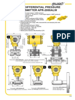 Smart Differential Pressure Transmitter Apr-2000Alw: (Special Version: 0 20 Ma or 0 5 Ma Output Signal + HART Protocol)