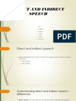 Direct and Indirect Speech