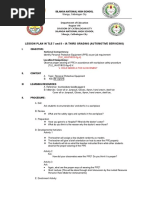 Lesson Plan in Tle 7 and 8 - Ia Third Grading (Automotive Servicing)