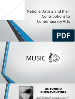 National Artists and Their Contributions To Contemporary Arts (Music)