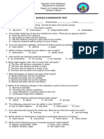 Science 4 Diagnostic Test