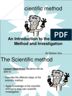 An Introduction To The Scientific Method and Investigation