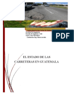 Ensayo Condición de Las Carreteras en Guatemala