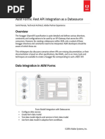 AEM Forms REST API Integration As Datasource