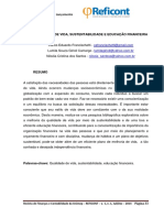 Qualidade de Vida, Sustentabilidade e Educação Financeira