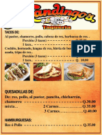 Menu Mandingos Feria