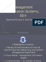 Management Information Systems, 10/E: Raymond Mcleod Jr. and George P. Schell