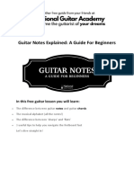 Guitar Notes Explained: A Guide For Beginners: in This Free Guitar Lesson You Will Learn