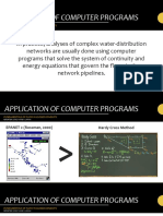 Application of Computer Programs: Fundamentals of Flow in Closed Conduits