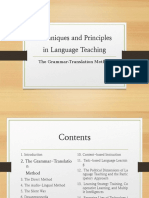 Techniques and Principles in Language Teaching: The Grammar-Translation Method