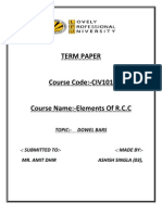 Term Paper: Topic:-Dowel Bars