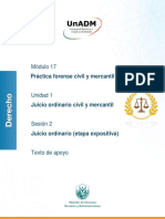 Módulo 17: Práctica Forense Civil y Mercantil