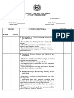 Judge'S Marksheet: Niversity OOL Elections