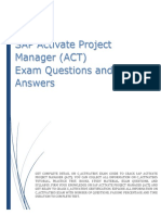 SAP Activate Project Manager ACT Exam Qu PDF